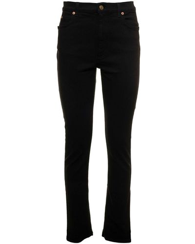Gucci Jeans In Denim With Horsebit Detail Woman - Black