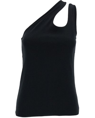 FEDERICA TOSI One-Shoulder Top With Cut-Out - Black