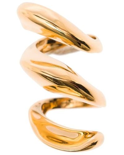 Alexander McQueen Colored Twisted Ring - Metallic