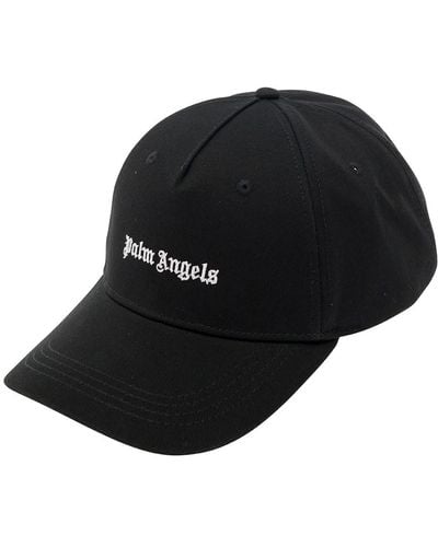 Palm Angels Baseball Cap With Logo Embroidery - Black