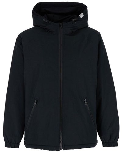 A.P.C. 'Youri' Hooded Jacket With Logo Patch - Blue