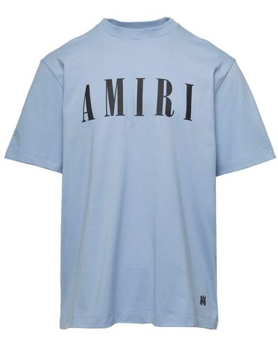 Amiri Light Crew Neck T-Shirt - Blue