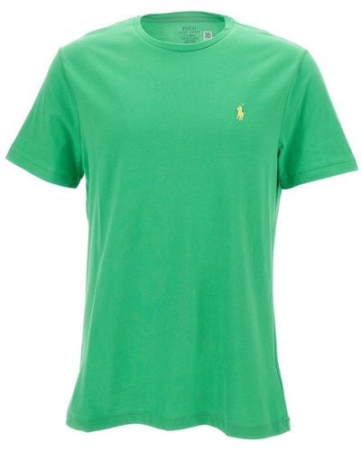 Polo Ralph Lauren Crewneck T-Shirt With Pony Embroidery - Green