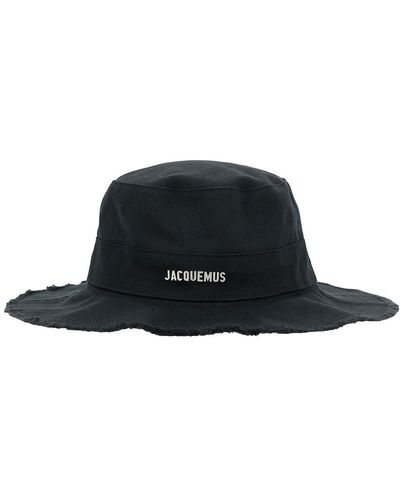 Jacquemus 'Le Bob Artichaut' Hat With Metal Logo - Black