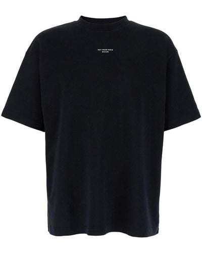 Drole de Monsieur Le T-Shirt Slogan Classique - Black