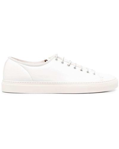 Buttero Man's Tanino Leather Sneakers - White