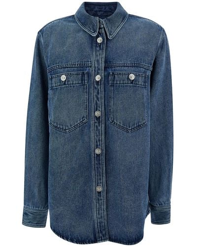 Isabel Marant Shirt With Patch Pockets And Buttons - Blue