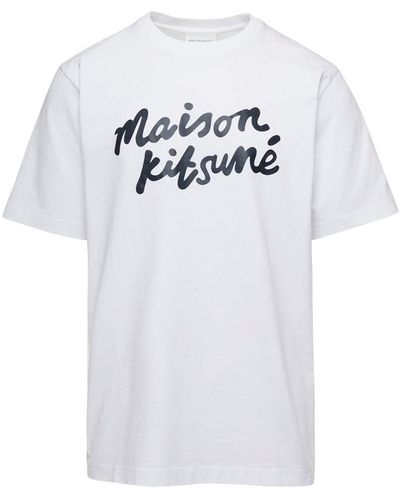 Maison Kitsuné Crew Neck T-Shirt - White