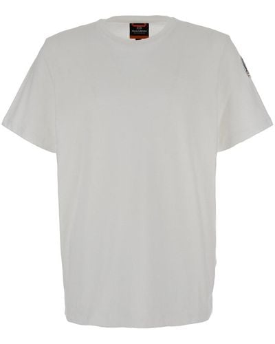 Parajumpers T-Shirt Con Patch Logo Su Manica - Grigio
