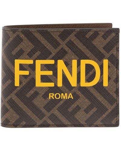 PORTAFOGLIO da Uomo di Fendi in Marrone | Lyst