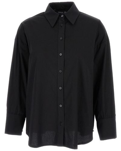 FEDERICA TOSI Long Sleeves Shirt - Black