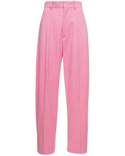 Isabel Marant 'Sopiaeva' Baby Palazzo Trousers With Belt Loops - Pink