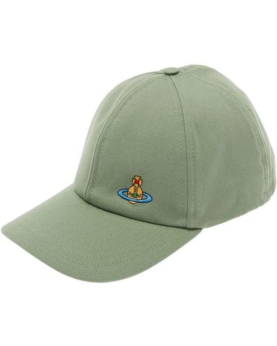 Vivienne Westwood Baseball Cap With Orb Embroidery - Green