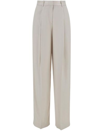 Theory Trousers With Pinces Detail - Grey