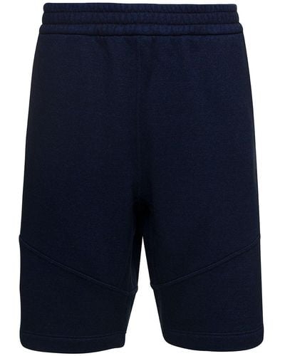 Fendi Pantaloncini Bermuda Con Motivo Ff - Blu