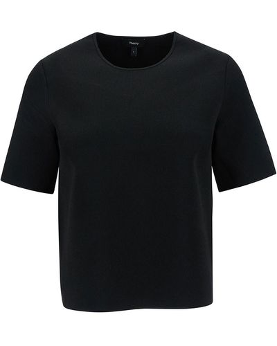 Theory T-Shirt With U Neckline - Black
