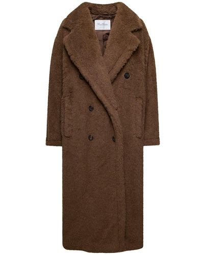 Max Mara Long Oversized Double-Breasted Coat - Brown