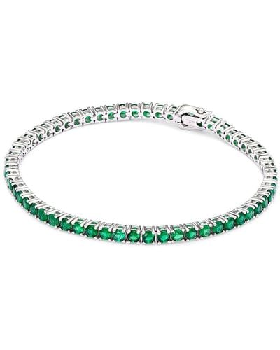 Hatton Labs Tennis Bracelet With Cubic Zirconias - Green