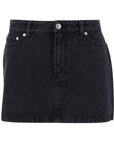 A.P.C. Five-Pocket Mini-Skirt - Black