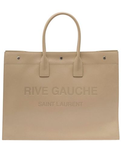 Saint Laurent Tote Bag Rive Gauche - Neutro