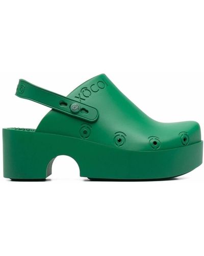 XOCOI 'low Wom' Clogs In Rubber Woman - Green