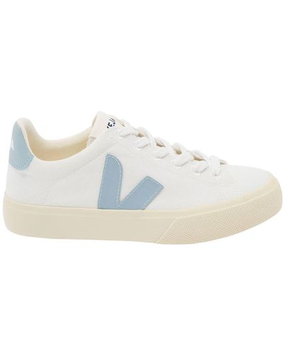 Veja And Light Trainers With Logo Details - White