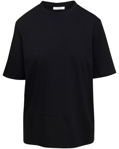 The Row 'chiara' Crewneck T-shirt In Cotton Woman - Black