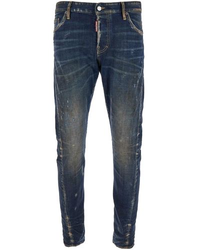 DSquared² Jeans 'Sexy Twist' Effetto Used Con Strappi - Blu