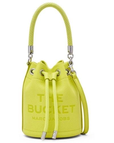 Marc Jacobs 'The Leather Bucket' Mini Handbag With Drawstring A - Yellow