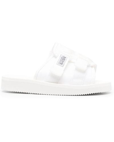 Suicoke 'Kaw-Cab' Sandals With Velcro Fastening - White