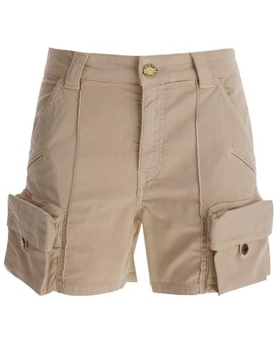 Pinko Cargo Shorts - Natural
