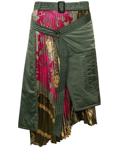 ANDERSSON BELL Ma-1 Scarf Skirt - Green