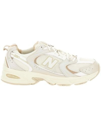 New Balance '530' And Low Top Trainers With Logo Patch In - Natural