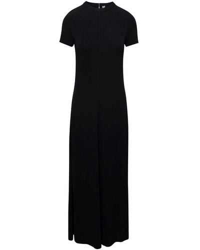 Totême Crewneck Fluid Maxi Dress - Black