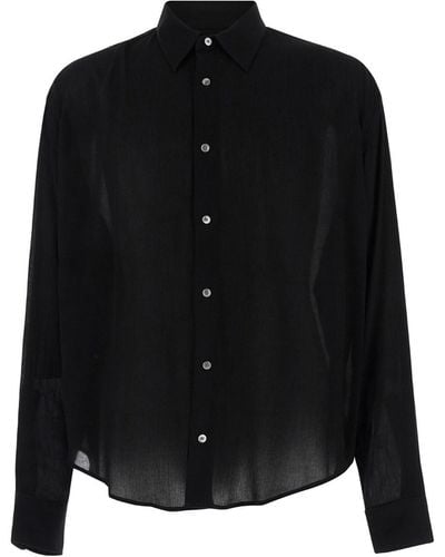 Ami Paris Boxy Fit Shirt - Black