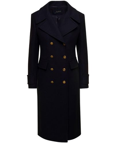 The Seafarer Queen coat - Blu