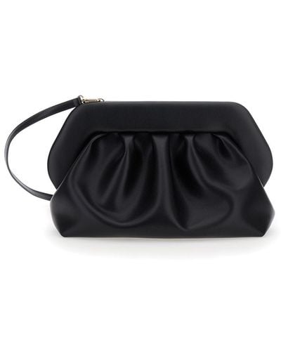 THEMOIRÈ Clutch Bag With Magnetic Closure - Black