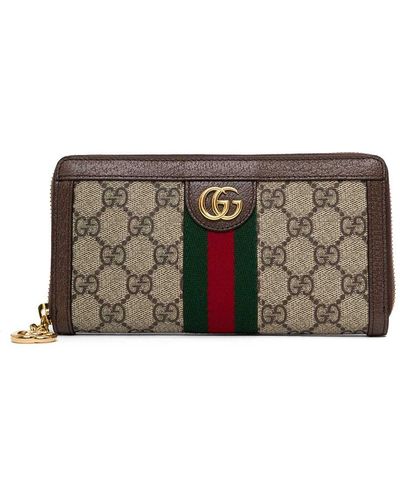 Gucci gg Marmont Fabric Wallet - Gray