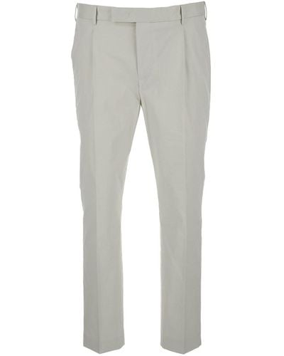 PT Torino Dieci Slim Fit Trousers - Grey