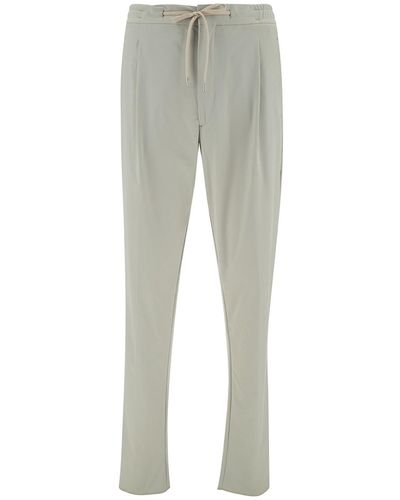 Lardini Loose Trousers With Drawstring - Grey