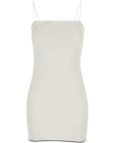 Jacquemus Mini Dress 'La Mini Robe Aro' - White