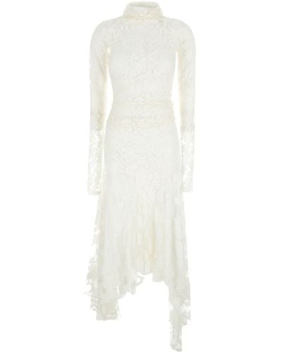 Philosophy Di Lorenzo Serafini Longuette Asymmetric Dress - White