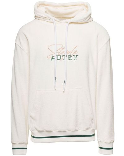 Autry Hoodie With Logo X Staple Embroidery - White