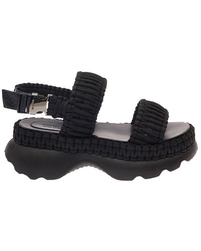 Moncler Sandals With Platform - Black