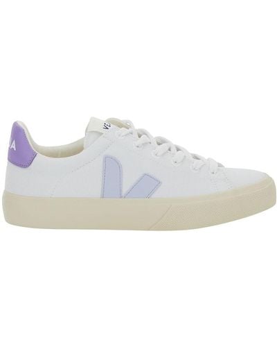 Veja 'Campo' Low Top Trainers With Logo - White