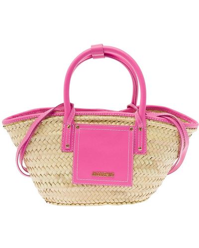 Jacquemus 'Le Panier Soli' And Tote Bag With Patch Pocket A - Pink