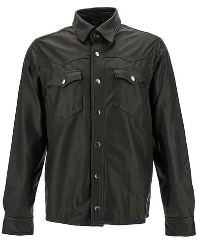 Giorgio Brato Western Jacket With Long Sleeve - Black