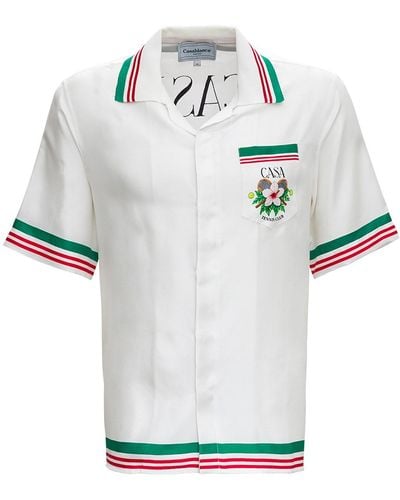 Casablancabrand Casa Tennis Club Silk Shirt - Multicolor
