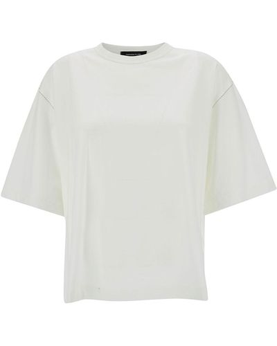Fabiana Filippi Oversized Crewneck T-Shirt - White