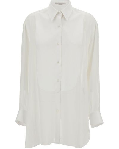 Stella McCartney Camicia Tuxedo Oversize - Bianco